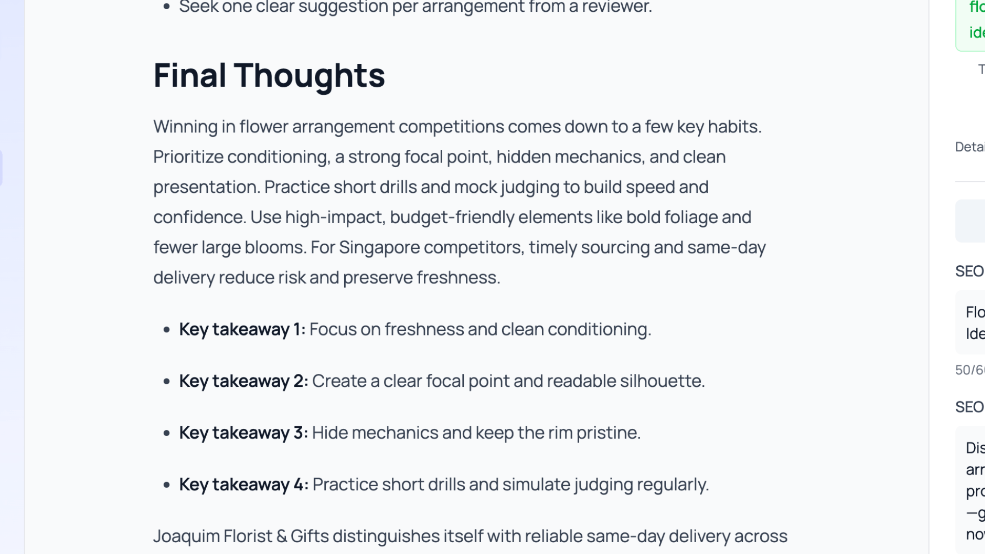 Human-Friendly Content Dashboard